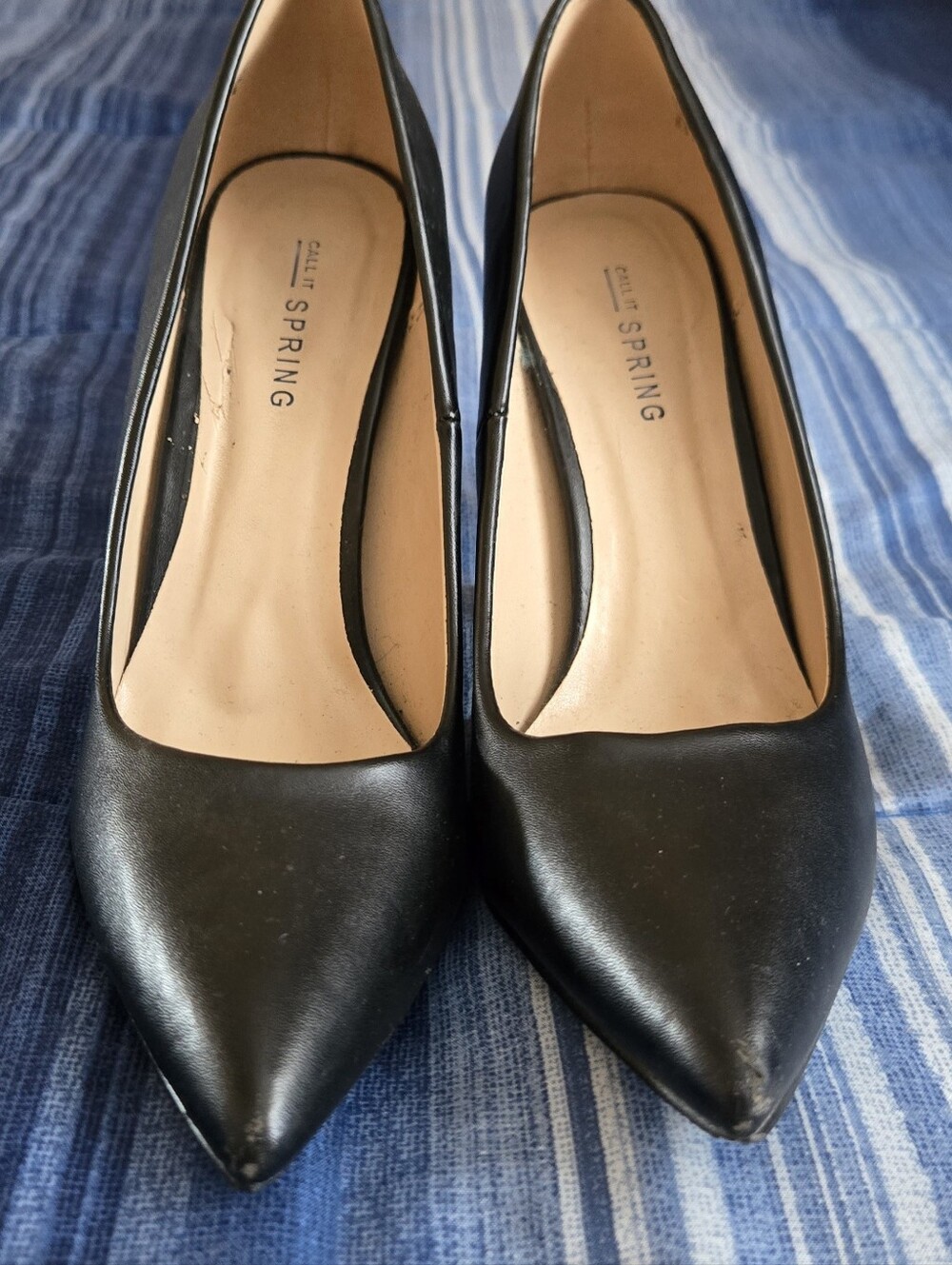 Call It Spring Black Pointed Toe Pumps
